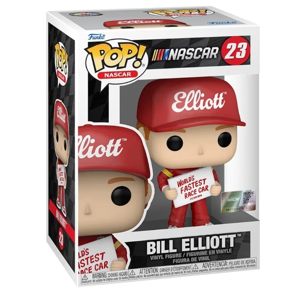 Funko Pop NASCAR Bill Elliott in Red and White